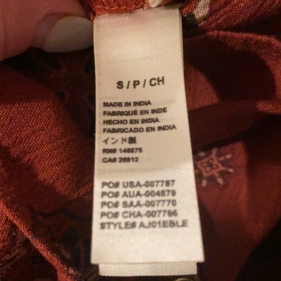 Revolve Amuse Society Bleu Romper in Brick Size S - Picture 14 of 15